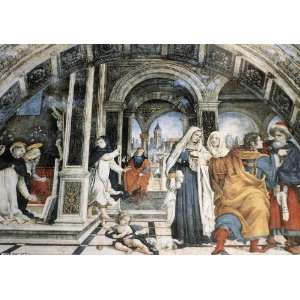 Hand Made Oil Reproduction   Filippino Lippi   32 x 22 inches   Scene 
