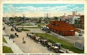   SC   Cotton Market   Train Depot   Bank billboard   1927   3176  