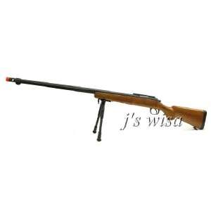 WELL MB07 WOOD METAL BOLT ACTION AIRSOFT RIFLE + BIPOD  