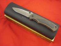 BENCHMADE KNIFE 750 101 PINNACLE TITANIUM DAMASCUS NIB  