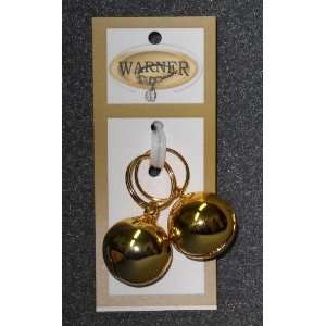   Small Gold Colored Steel Pet Bells for Dog / Cat Collar: Pet Supplies