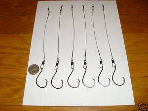 Stainless Steel Leader with Octopus Circle hook 6/0 6pc  