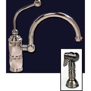 Bello Kitchen Faucet w/ Traditional Metal Handspray   Polished Chrome
