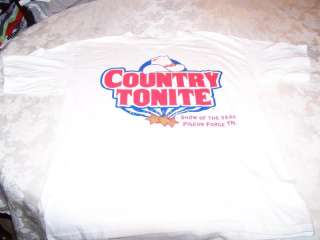 COUNTRY TONITE Show   Pigeon Forge TN T Shirt   LG New  