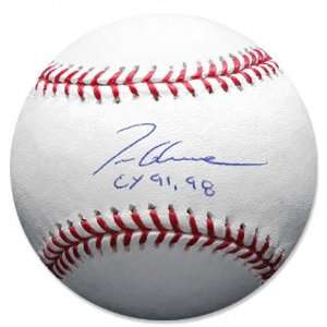 Tom Glavine Autographed Baseball  Details: CY 91/98 Inscription 