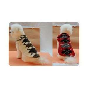  Plush Dog Coat Argyle Berber with Fleece: Pet Supplies