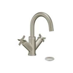   By Moen S4711BN 2 handle lav with drain assembly