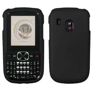  Black Rubberized Protector Case for LG 500G: Cell Phones 