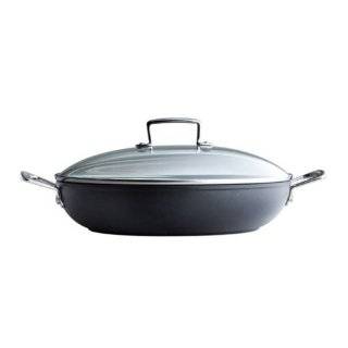 Le Creuset Hard Anodized Shallow Braiser with Lid, 2 1/2 Quart