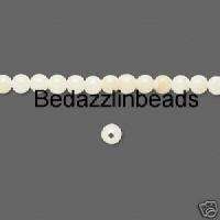 110 Genuine White Bamboo Coral 3mm Round Beads~Shells  