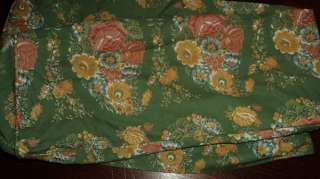 POTTERY BARN Bungalow Paisley Bolster Pillow Cover 12 x 39 Green 