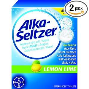  Alka  Seltzer Lemon Lime, 36 Count (Pack of 2): Health 