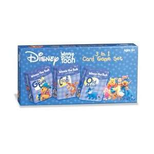  Winnie the Pooh 3 in 1 Card Game Tin Toys & Games