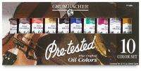Grumbacher Pre tested 10 Color Sampler Oil Set  