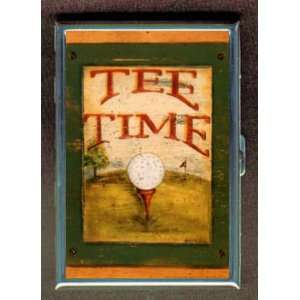   TEE TIME ANTIQUE IMAGE ID Holder Cigarette Case or Wallet Made in USA