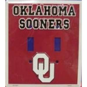  Oklahoma Sooners Light Switch Covers (double) Plates 