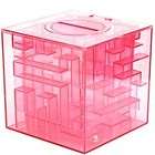 Puzzle 3D Maze Game Money Coin Bank Box Pink
