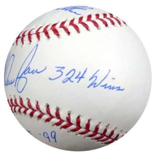 NOLAN RYAN AUTOGRAPHED SIGNED MLB BASEBALL STATBALL 4 STATS HOF KS W 