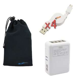  EZOPower 4 Port USB International Travel Charger 2.1A+4 