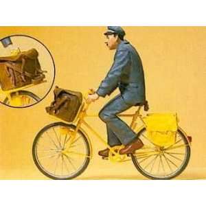  Preiser 45073 French Postman & Bicycle Toys & Games