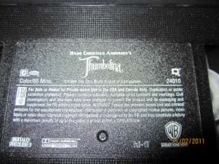 THUMBELINA VHS DON BLUTH HANS CHRISTIAN ANDERSEN FAMILY ANIMATION 