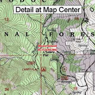   Map   Mount Bidwell, California (Folded/Waterproof)