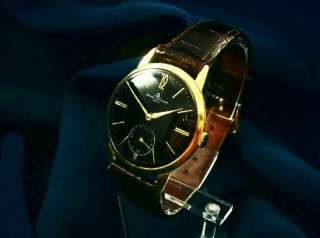 CLASSIC BAUME & MERCIER BLACK DIAL GOLD – PLATED . NO R  
