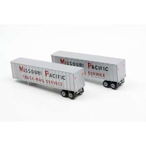   Pacific 40 Ft. Exterior Post Z Van Trailers Set Of Toys & Games