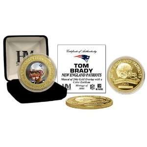  Highland Mint THM TBCOLGFK Tom Brady 24KT Commemorative 