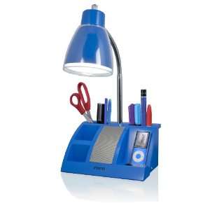  iHome iHL24 Blue Colortunes Desk Organizer Speaker Lamp with iPod 