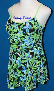 It Figures Slender Thighs Drawstring Print Swimsuit A78403  