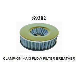 Racing Power S9302 Chrome Clamp on Maximum Flow Filter Breather
