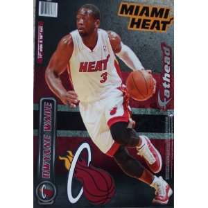  Dwyane Wade Fathead Miami Heat Official NBA Wall Graphic 
