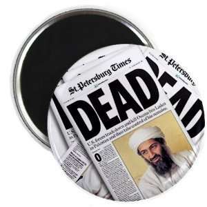   Headlines Osama Bin Laden Dead 2.25 Inch Fridge Magnet: Home & Kitchen