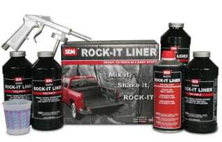 SEM Truck Bed Coating Rock It Liner 1 Gallon Black Kit 42250  