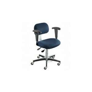  ESD Safe Fabric Chair with Aluminum Base and Casters: Office Products