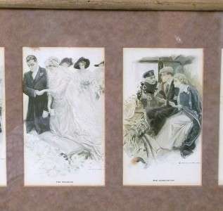 Antique Harrison Fisher Postcards ~ The Greatest Moments In A Girls 