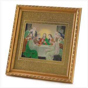 Lighted Jesus Christ Last Supper Picture Wall Plaque  