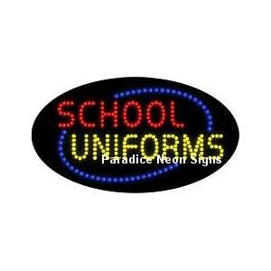  School Uniforms LED Sign (Oval): Sports & Outdoors
