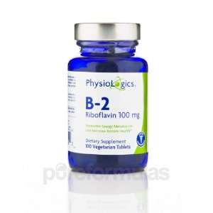  Physiologics B 2 Riboflavin 100mg 100 Tablets: Health 