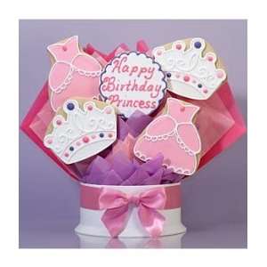 Happy Birthday Princess Cookie Bouquet   5 Piece  Grocery 