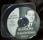 RUDOLPH VALENTINO CD sound biography otr radio show  
