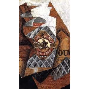  Oil Reproduction   Juan Gris   24 x 42 inches   The Bottle of Anis 