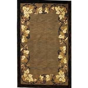  Woodland Rug 8 Round Brown