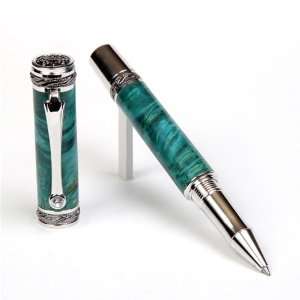   Rollerball Pen   Black Titanium   Turquoise Box Elder: Office Products