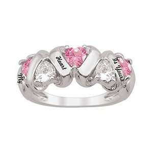  Pink Tourmaline Ribbon and Birthstone Ring Jewelry
