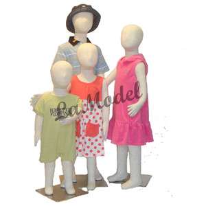 Children / kids mannequin flexible body dress form 4 units sizes 1T 