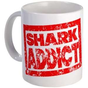 Shark ADDICT Shark Mug by CafePress:  Kitchen & Dining