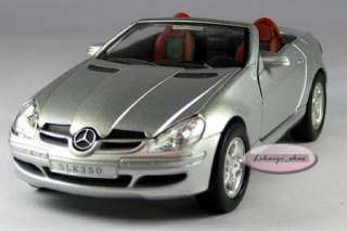 New Mercedes Benz SLK350 1:32 Alloy Diecast Model Car Silver B064 