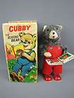 ALPS Cubby The Reading Bear Mechanical Toy Wind Up